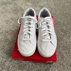 Puma White Canvas Sneakers